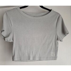 Pacsun x The Met Museum T-Shirt Women's M Gray Short Sleeve TeeCrop Top Shirt